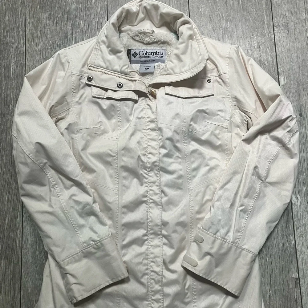 COLOMBIA Cream Ski & Snow Jacket Lightweight - Picture 6 of 14